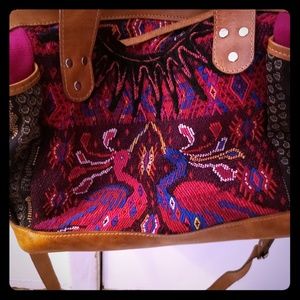 Vintage huipil convertible bag